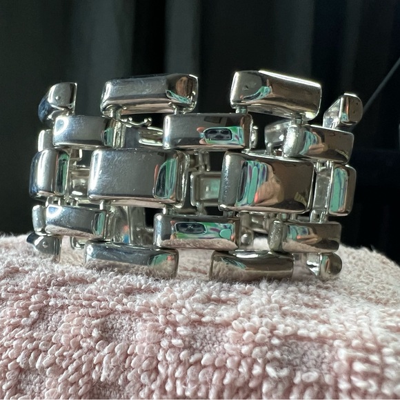 Silver Chunky Link Bracelet - Picture 3 of 3